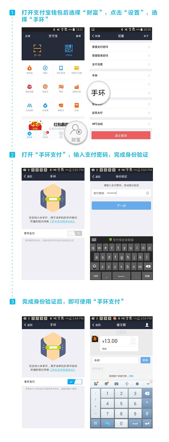 手環(huán)新玩法！小米支付寶打造免密秒付功能