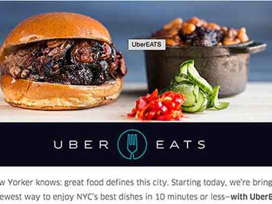 十分鐘外賣上門 Uber送餐服務(wù)殺進紐約