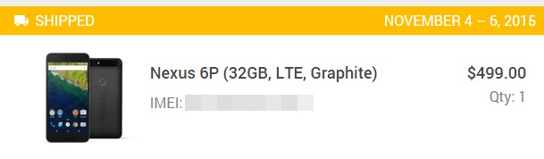 終于等到你！消息稱Nexus 6P已經(jīng)發(fā)貨