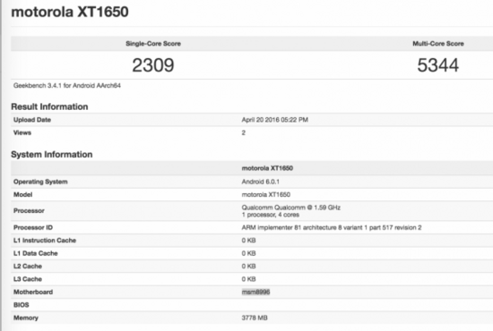 情懷歸來！全新Moto X將采用驍龍820+4GB RAM