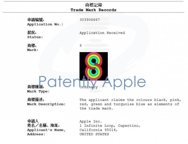 蘋果在中國注冊(cè)彩色8字商標(biāo)：有何含義？