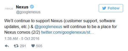 再見Nexus！谷歌將繼續(xù)支持軟件更新