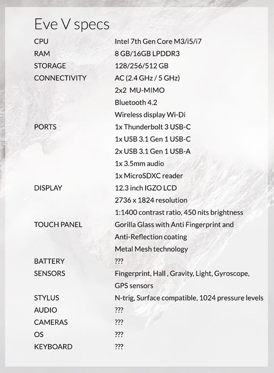 買不起Surface Pro 4？眾包Eve V也許適合你