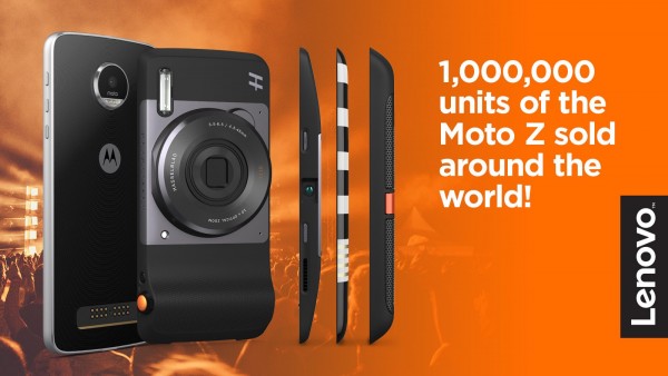 市場(chǎng)反應(yīng)良好 聯(lián)想稱Moto Z全球銷量突破100萬 