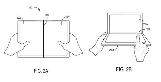 Surface Phone會用上？ 微軟再獲折疊手機專利 