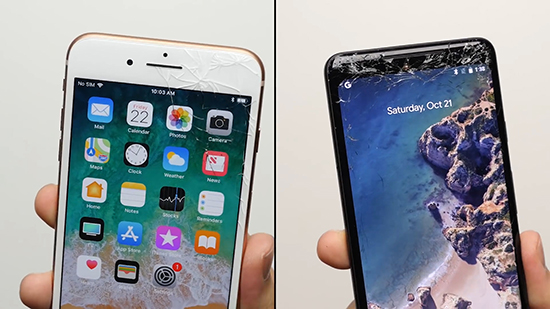 旗艦手機(jī)測試：iPhone 8 Plus不堪一擊，但它卻爛掉渣
