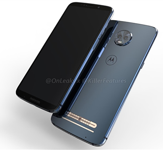摩托首款全面屏模塊手機？Moto Z3 Play官方渲染圖曝光
