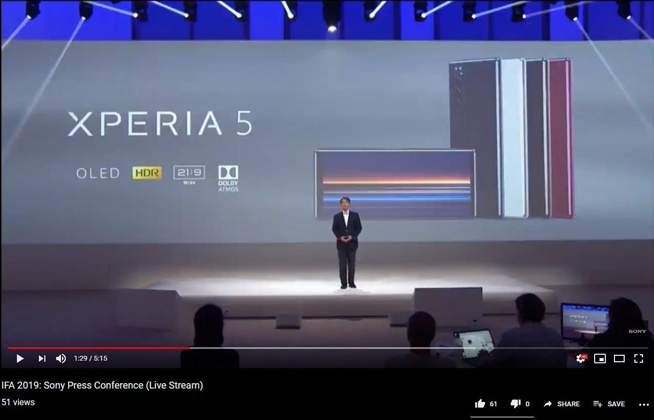 提前直播大擺烏龍？索尼新旗艦Xperia 5意外曝光