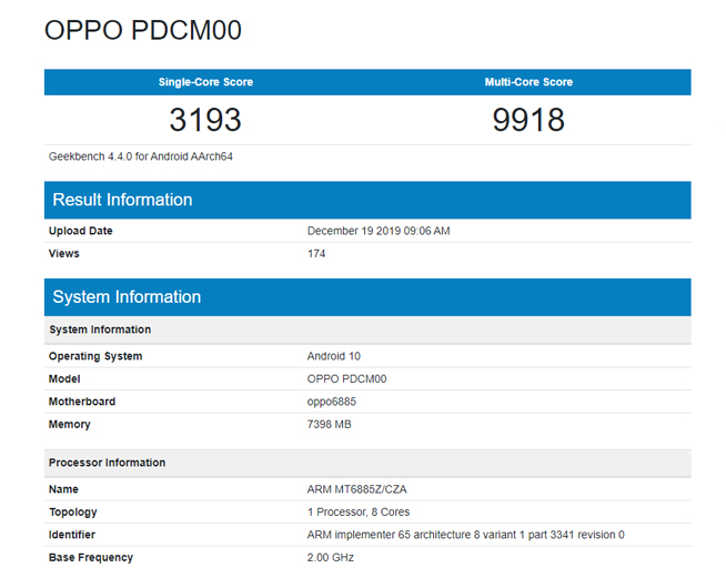 OPPO Reno3有驚喜：天璣1000L跑分驚人 這次真的整活了？