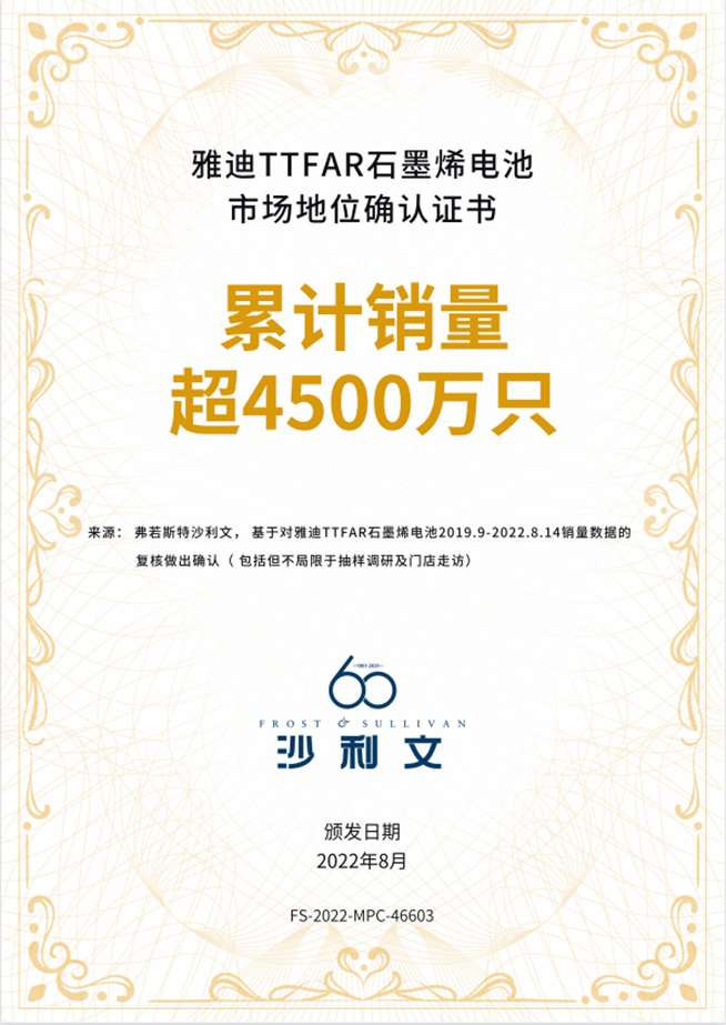 雅迪石墨烯電池再升級(jí)：超長(zhǎng)壽命超長(zhǎng)續(xù)航，重塑能源行業(yè)標(biāo)桿
