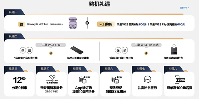 心系天下首次雙星閃耀，三星W23/W23 Flip發(fā)布