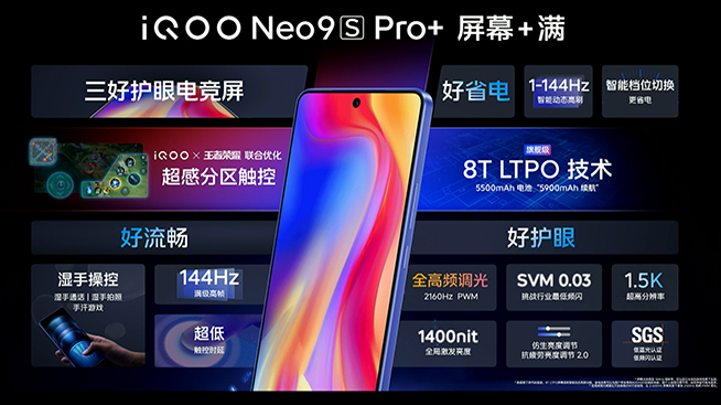 iQOO Neo9S Pro+綜合配置詳解，屏幕素質(zhì)拉胯？